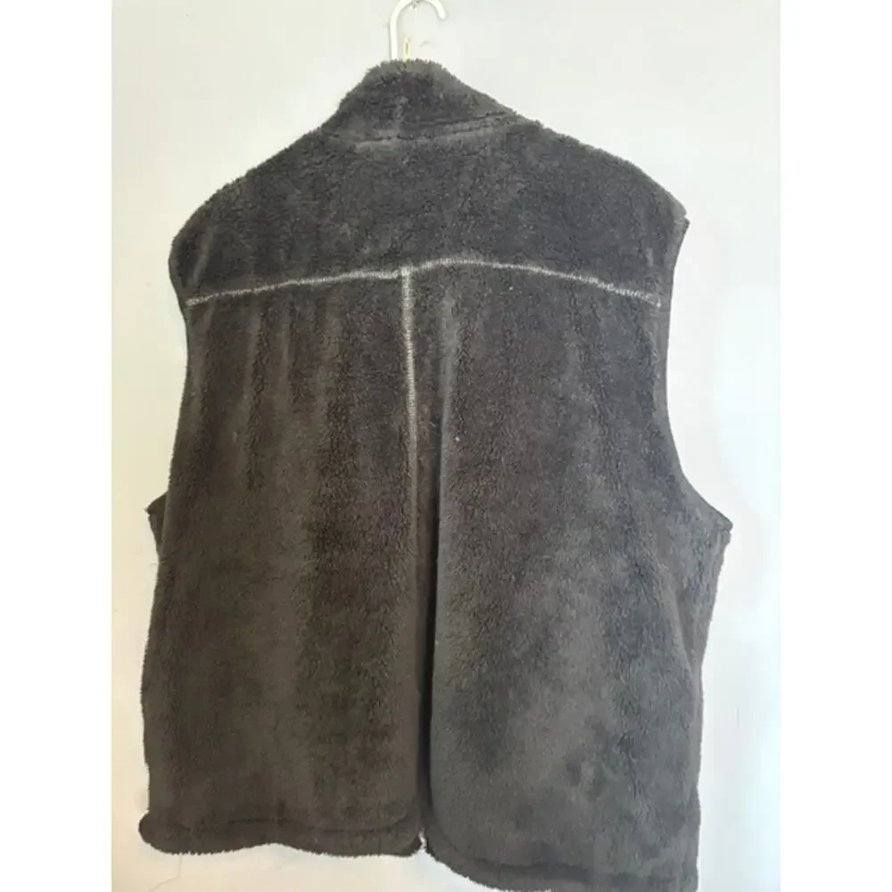 True Grit Black Fleece Zip Vest Men’s 2XB